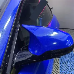 Gloss Metallic Diamond Blue Car Vinyl Wrap review Angel 04