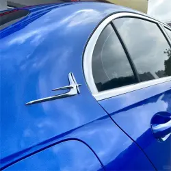Gloss Metallic Diamond Blue Car Vinyl Wrap review Nilson 04