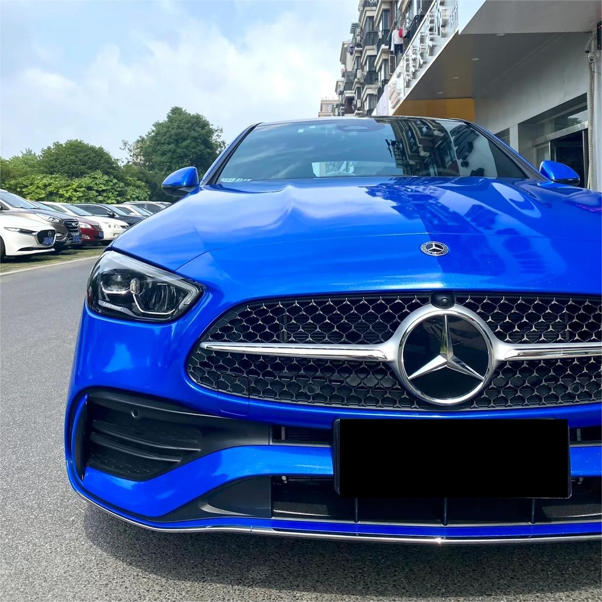 Gloss Metallic Diamond Blue Car Vinyl Wrap review Nilson 02