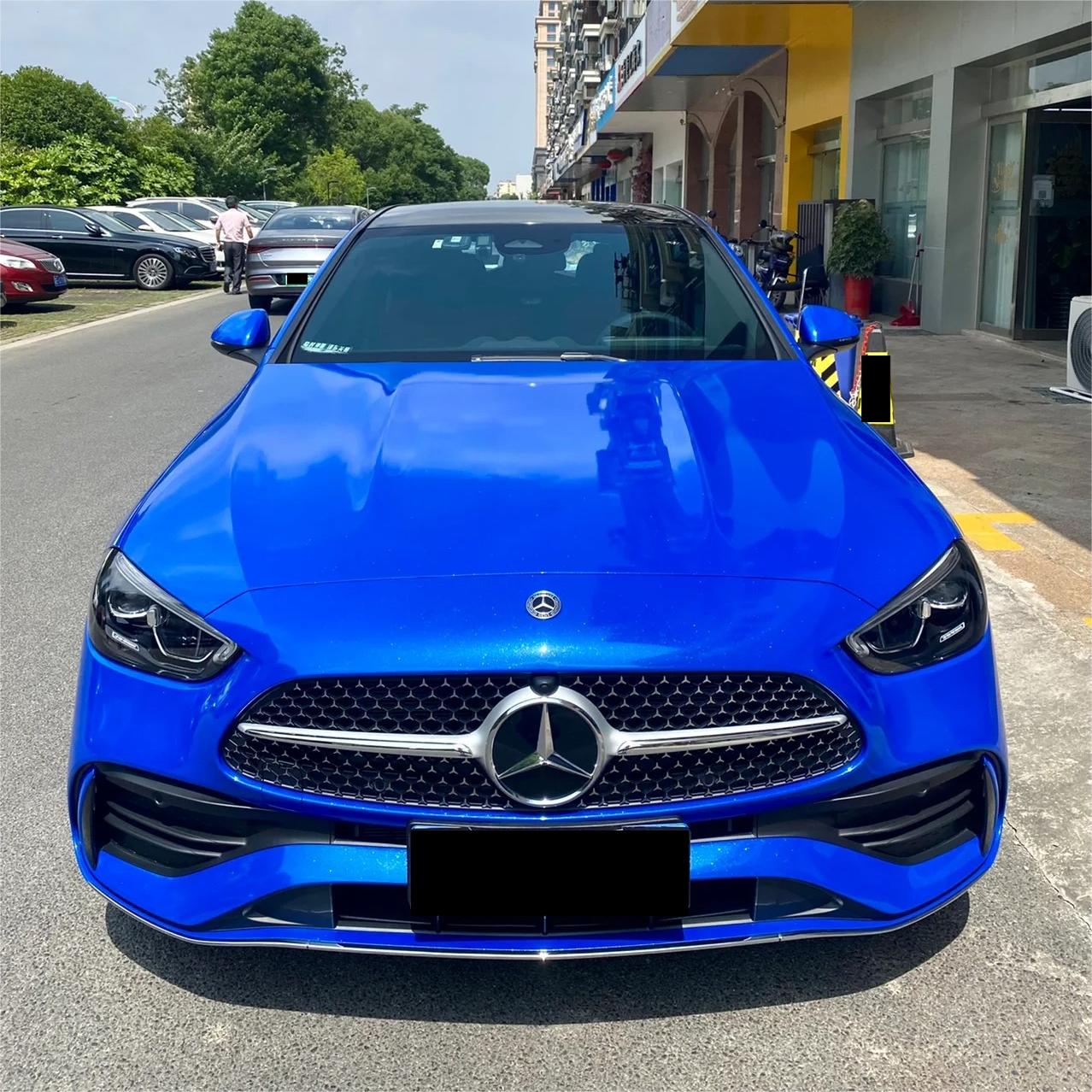 Gloss Metallic Diamond Blue Car Vinyl Wrap review Nilson 00