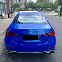 Gloss Metallic Diamond Blue Car Vinyl Wrap review Nilson 06