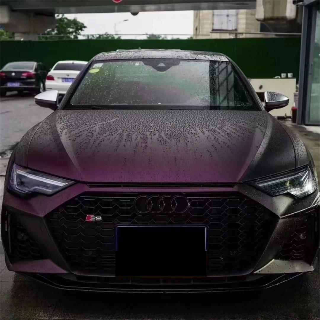 Matte Magic Purple Russian Violet Purple Car Vinyl Wrap PET review Aluko 00