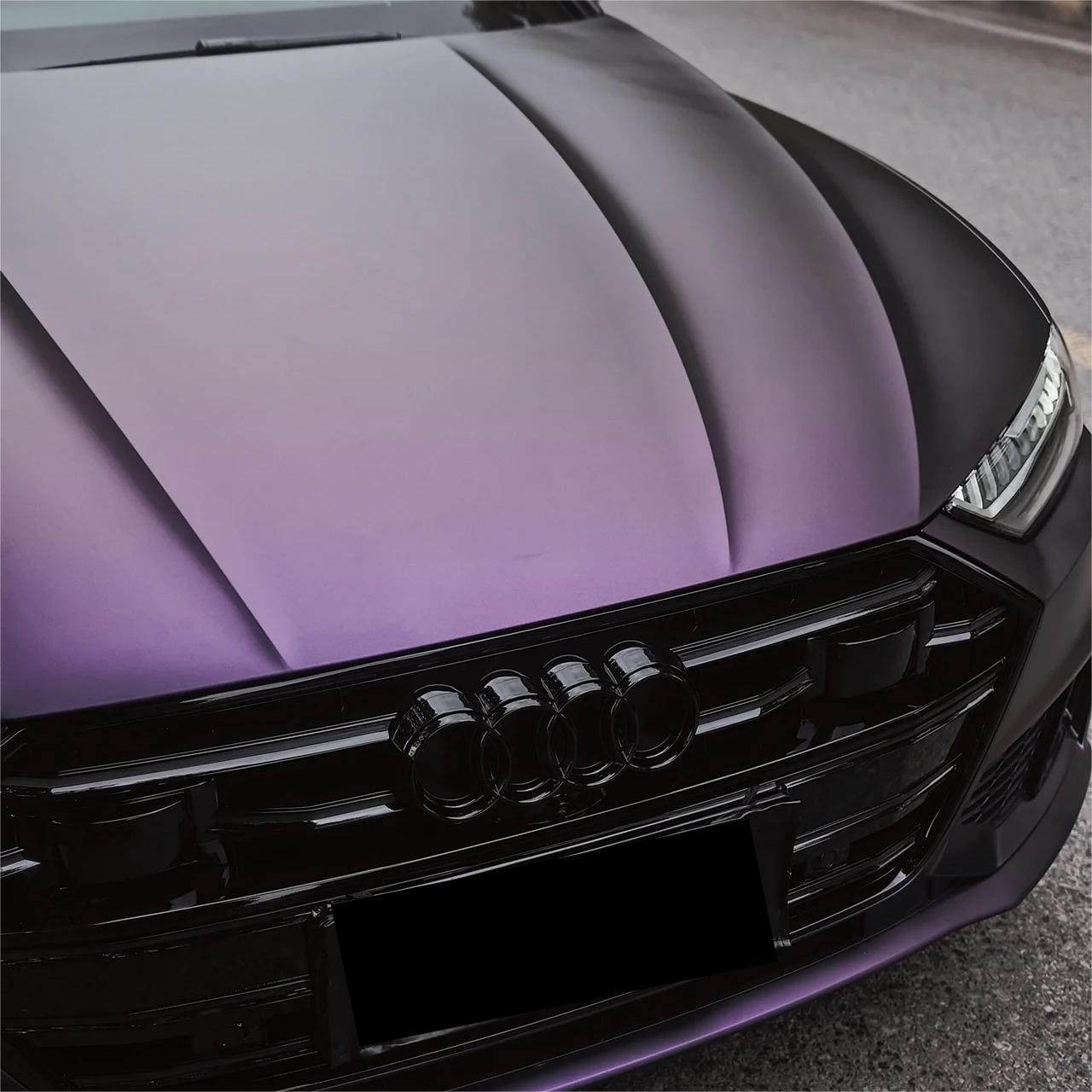 Matte Magic Purple Russian Violet Purple Car Vinyl Wrap PET review Jackson 02