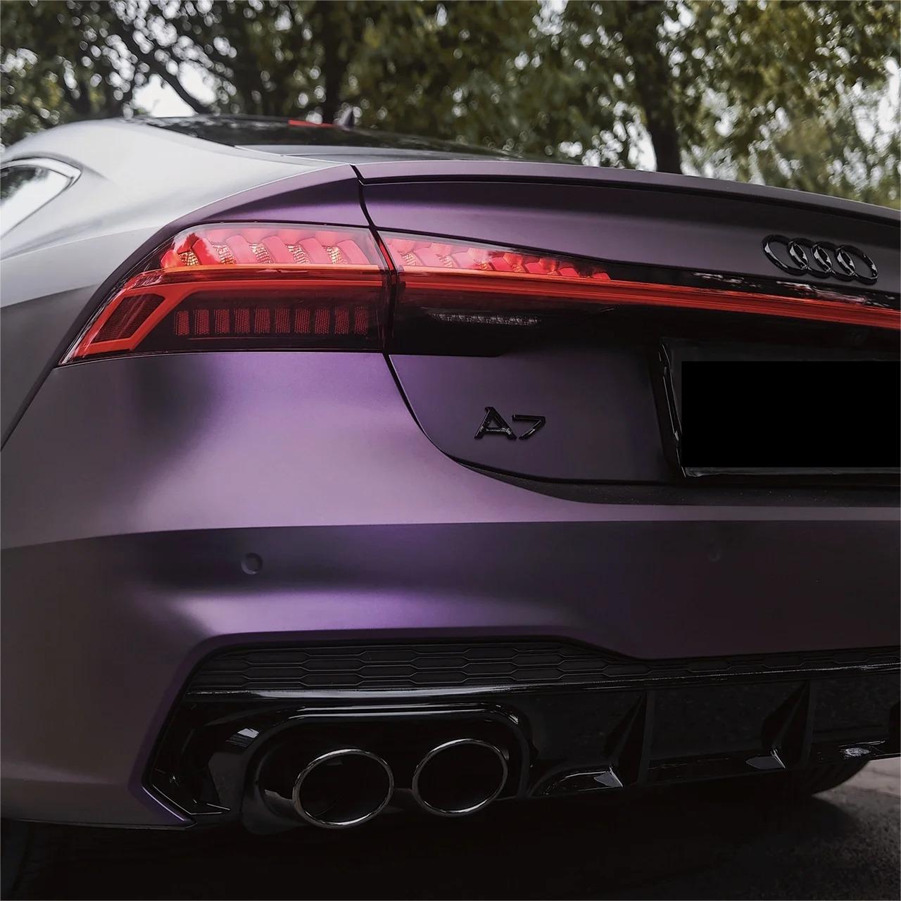Matte Magic Purple Russian Violet Purple Car Vinyl Wrap PET review Jackson 03