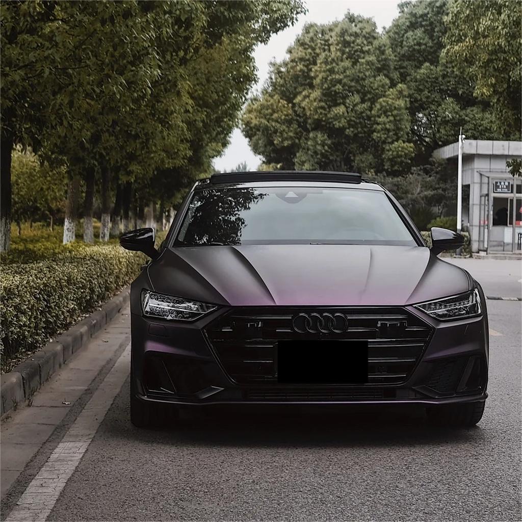 Matte Magic Purple Russian Violet Purple Car Vinyl Wrap PET review Jackson 04