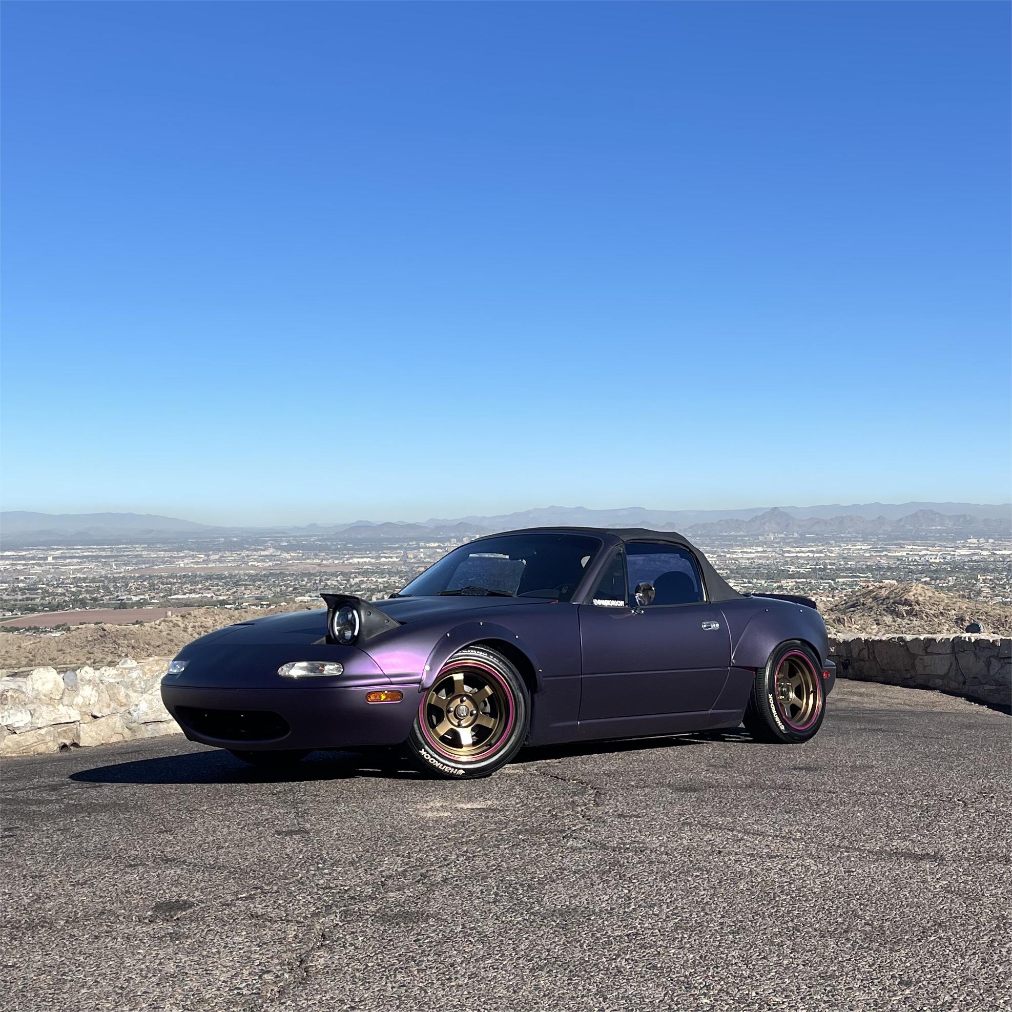 Matte Magic Purple Russian Violet Purple Car Vinyl Wrap PET review nick 01