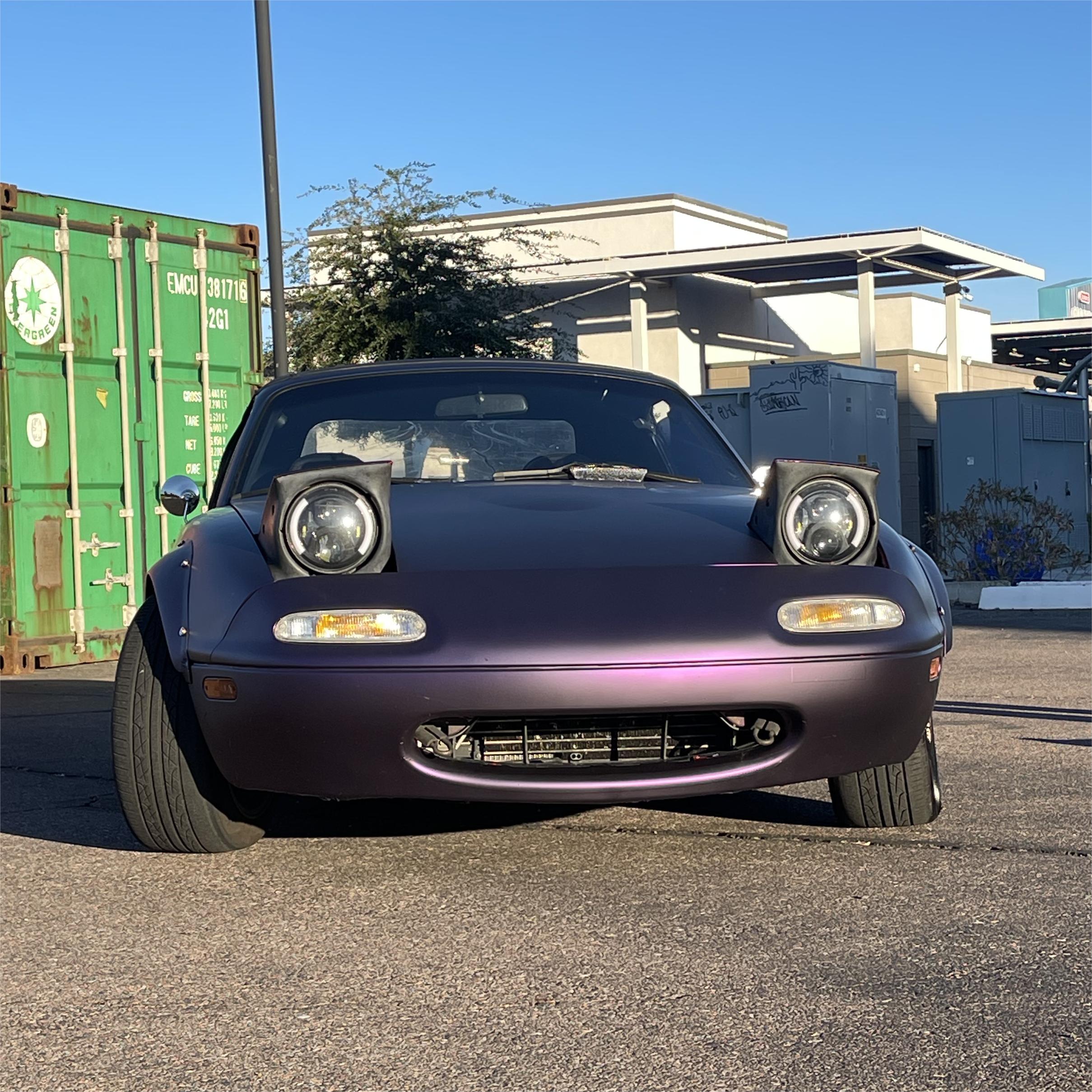 Matte Magic Purple Russian Violet Purple Car Vinyl Wrap PET review nick 00