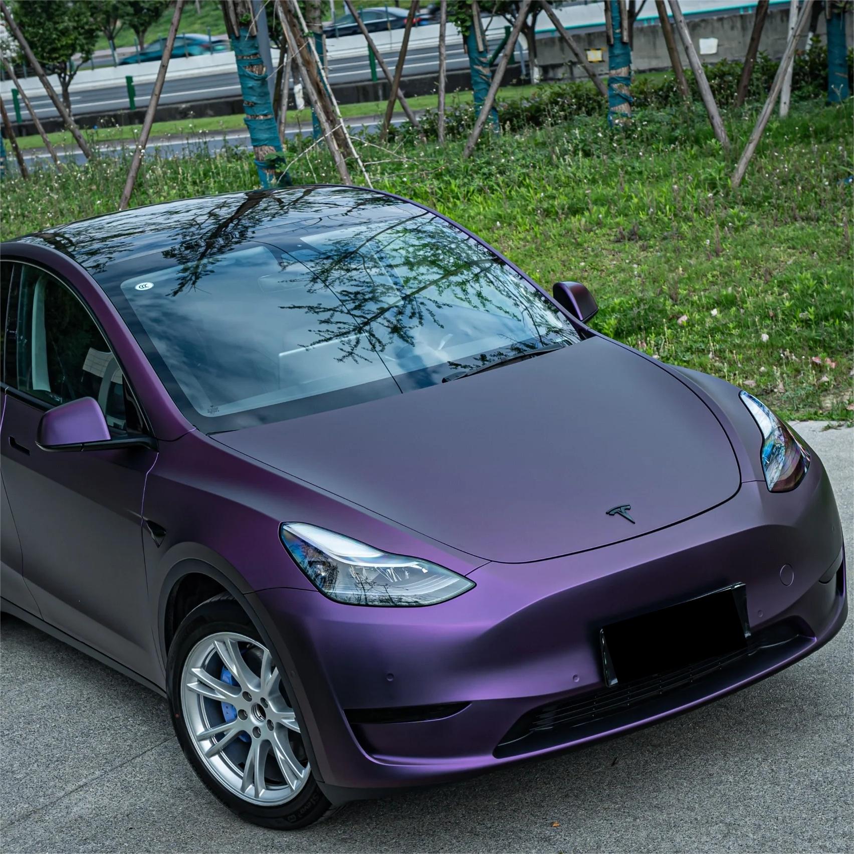Matte Magic Purple Russian Violet Purple Car Vinyl Wrap PET review Poo 01