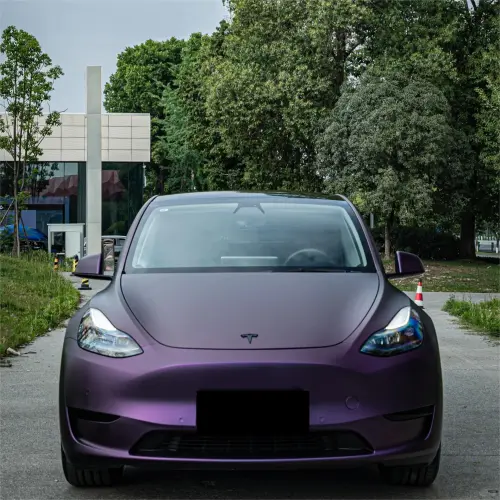 Matte Magic Purple Russian Violet Purple Car Vinyl Wrap PET review 
