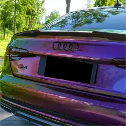 Gloss Metallic Chameleon Yellow Purple Car Vinyl Wrap PET review Lex 05