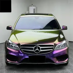 Gloss Metallic Chameleon Yellow Purple Car Vinyl Wrap PET review Bob 02