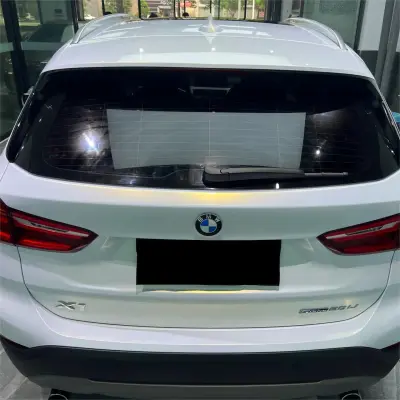 Gloss Metallic Chameleon Gold White Car Vinyl Wrap Audi PET review Jason 04