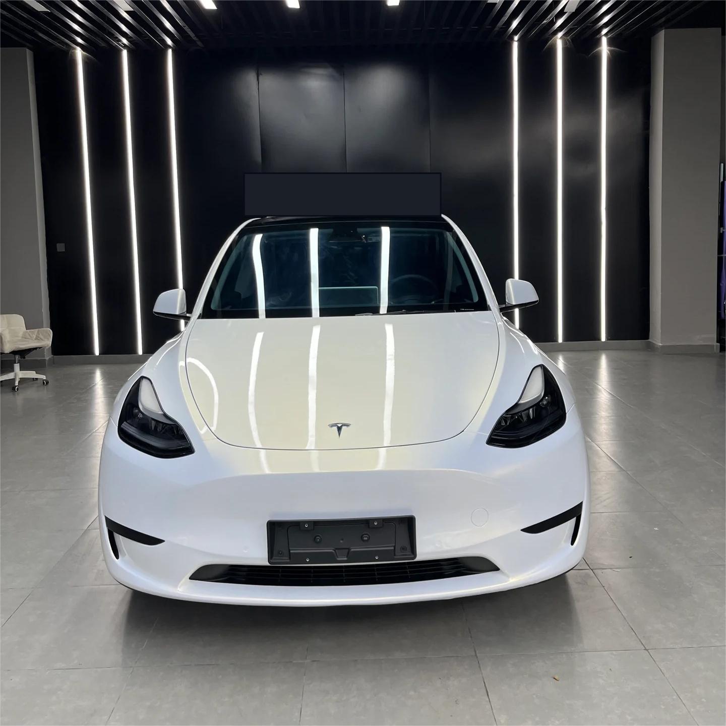 Gloss Metallic Chameleon Gold White Car Vinyl Wrap Audi PET review Luke 00