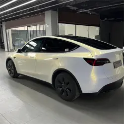 Gloss Metallic Chameleon Gold White Car Vinyl Wrap Audi PET review Luke 05