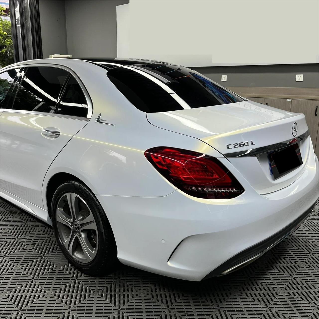 Gloss Metallic Chameleon Gold White Car Vinyl Wrap Audi PET review Ben 03