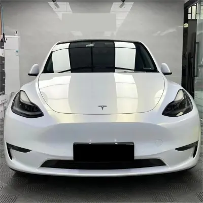 Gloss Metallic Chameleon Gold White Car Vinyl Wrap Audi PET review Mary 01