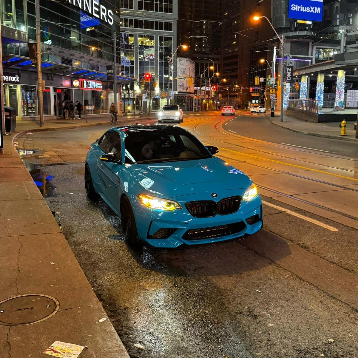 Gloss Miami Blue Car Vinyl Wrap Porsche PET review Harry 02