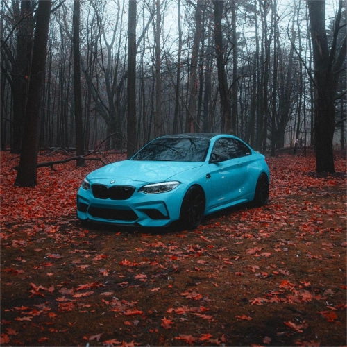 Gloss Miami Blue Car Vinyl Wrap Porsche PET review Harry