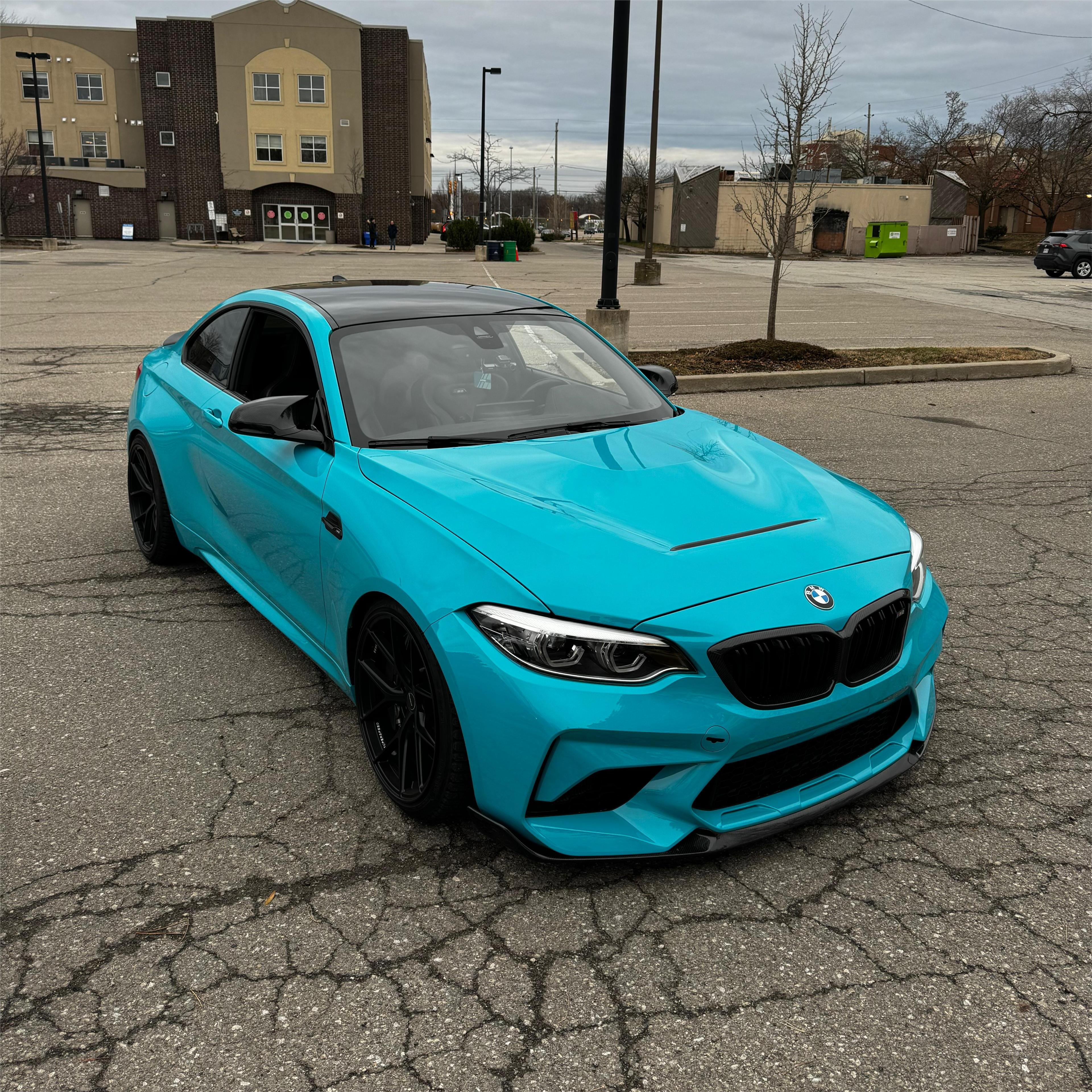 Gloss Miami Blue Car Vinyl Wrap Porsche PET review Harry 01