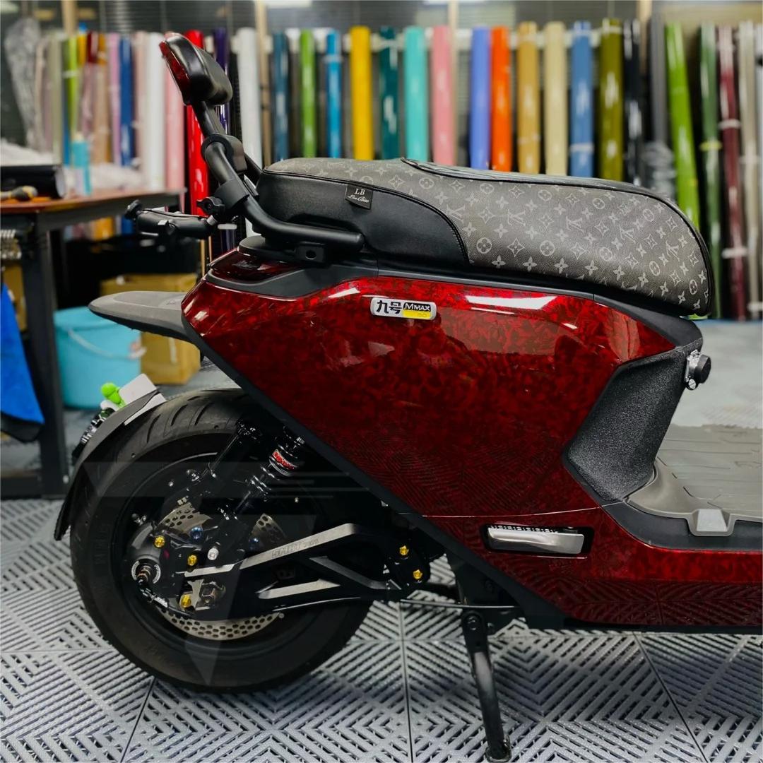 Gloss Red Forged Carbon Car Vinyl Wrap PET review jetsanchez 03