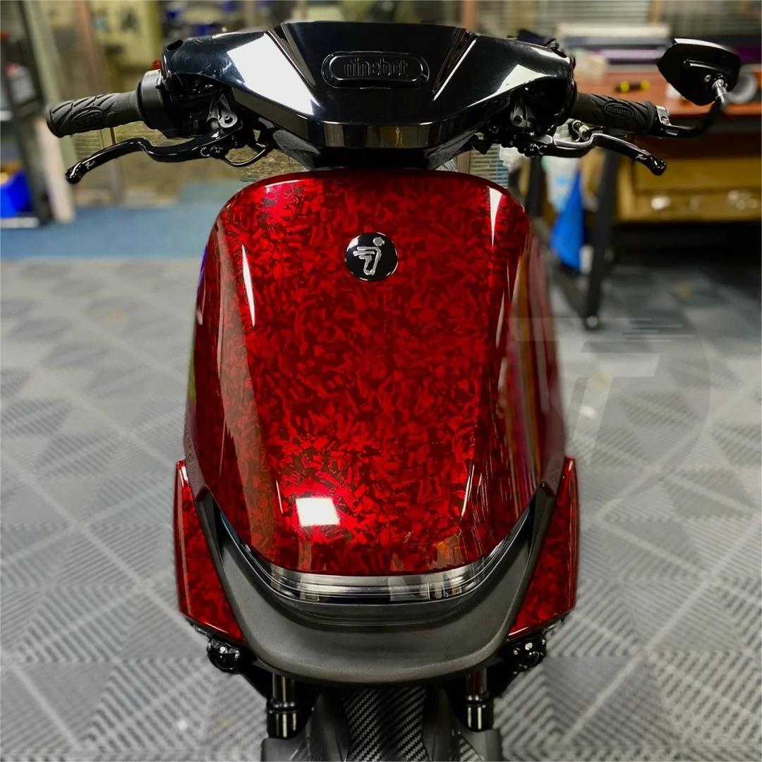 Gloss Red Forged Carbon Car Vinyl Wrap PET review jetsanchez 02