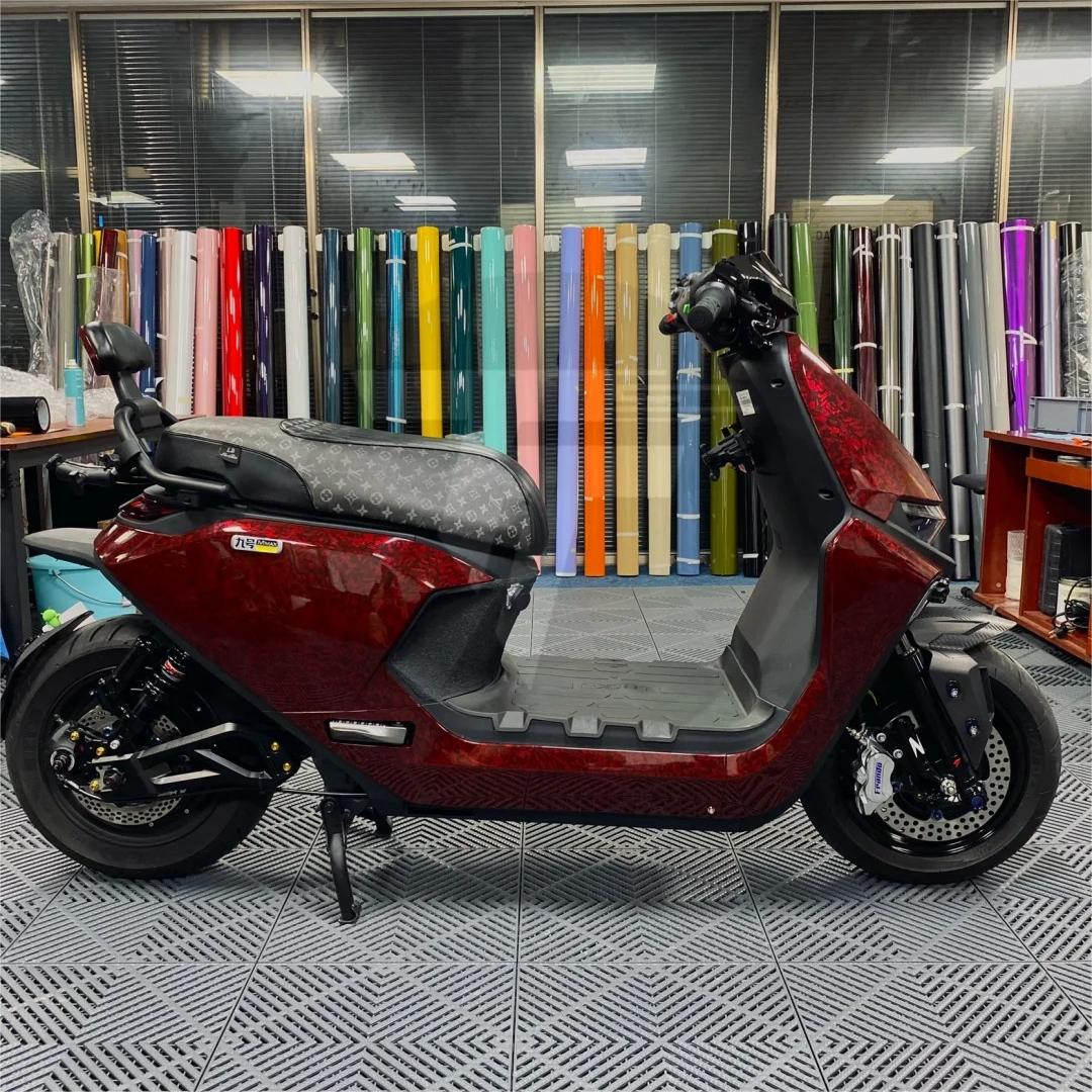 Gloss Red Forged Carbon Car Vinyl Wrap PET review jetsanchez 01