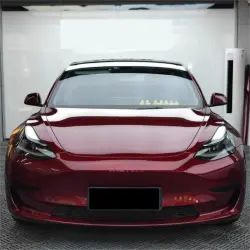 Gloss Metallic Black Cherry Red Car Vinyl Wrap review Vlad 02