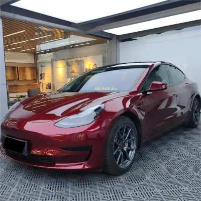 Gloss Metallic Black Cherry Red Car Vinyl Wrap review Vlad 01