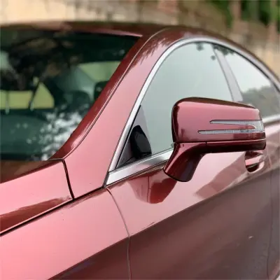 Gloss Metallic Black Cherry Red Car Vinyl Wrap review Amber 02