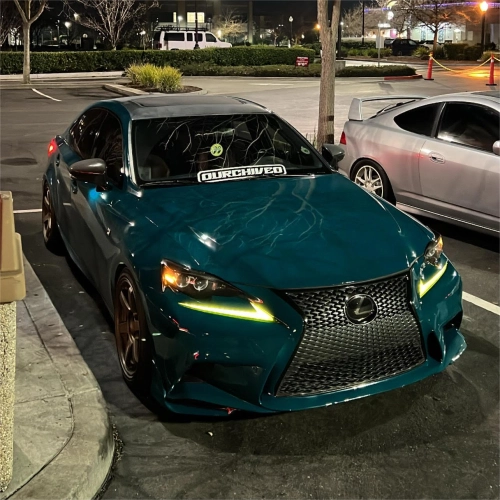 Gloss Hell Green Car Vinyl Wrap PET review elijah