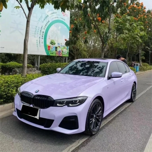 Gloss Voilet Light Purple Car Vinyl Wrap PET reviewed by