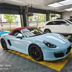 Gloss Light Blue Car Vinyl Wrap review Jake schnatter 02