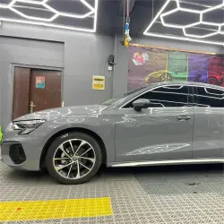 Gloss Light Nardo Grey Car Vinyl Wrap PET review Brayan Carranza 02