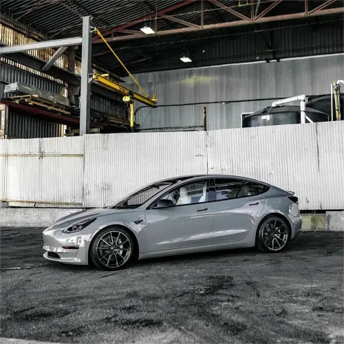 Gloss Light Nardo Grey Car Vinyl Wrap PET review 