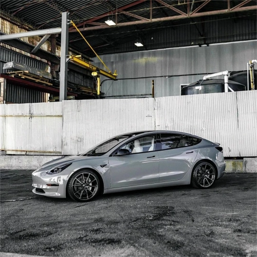 Gloss Light Nardo Grey Car Vinyl Wrap PET reviewed by