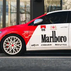 Marlboro Racing Car - White, Red and Black Car Wrap (Bundle) review David 04