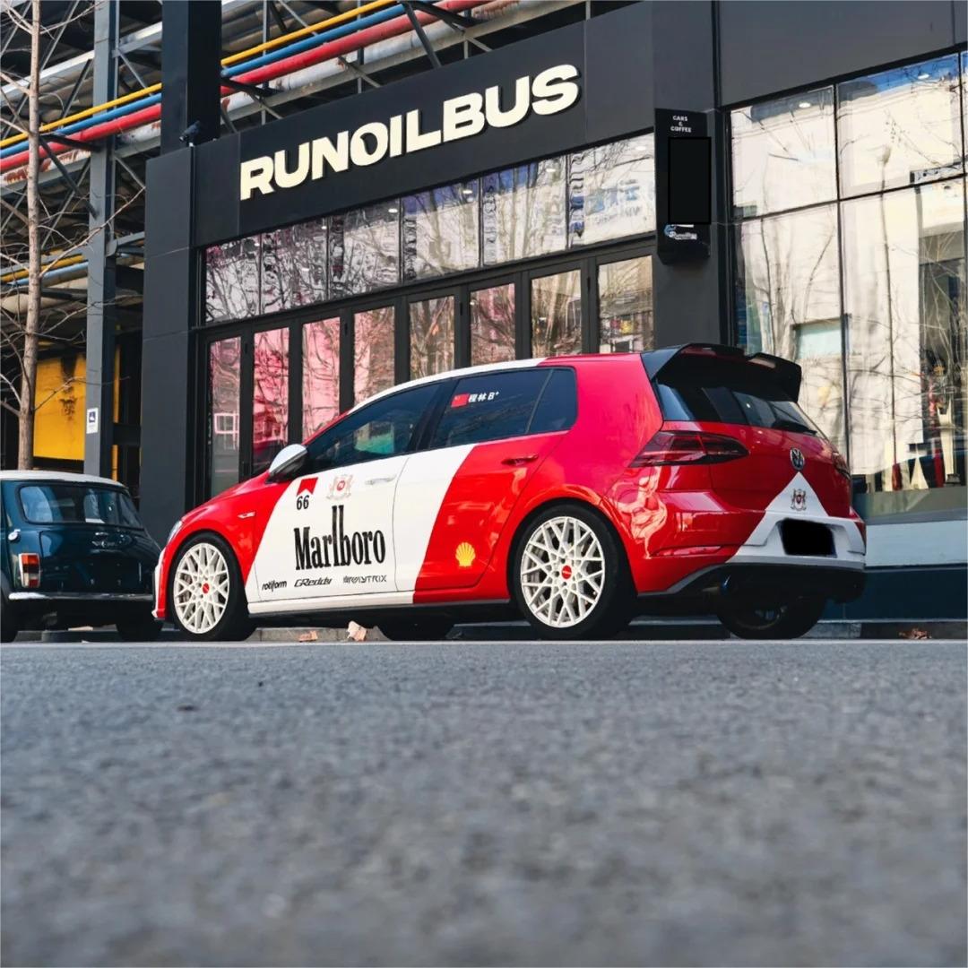 Marlboro Racing Car wrap- White, Red and Black Car Wrap (Bundle) review 5