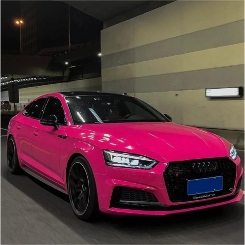 Gloss Rose Red Car Vinyl Wrap PET reviewed by