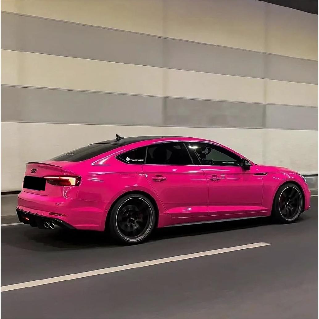 Gloss Rose Red Car Vinyl Wrap PET review Ethan carpenter 02