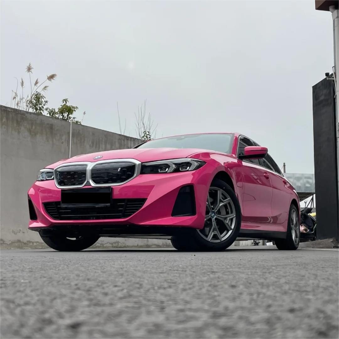 Gloss Rose Red Car Vinyl Wrap PET review Marcello Petroni 02