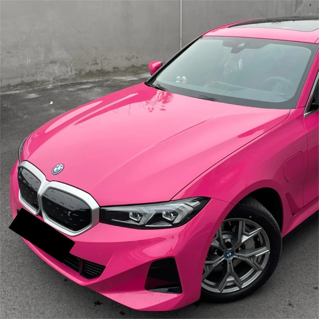 Gloss Rose Red Car Vinyl Wrap PET review Marcello Petroni 03