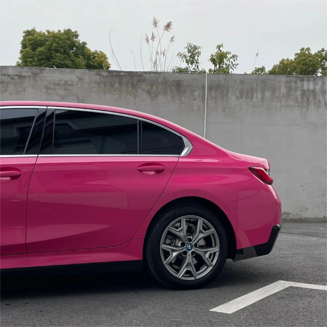 Gloss Rose Red Car Vinyl Wrap PET review Marcello Petroni 04