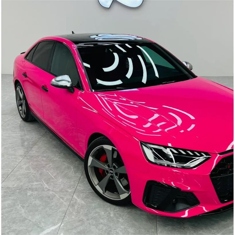 Gloss Rose Red Car Vinyl Wrap PET review Carlos Gomez 00