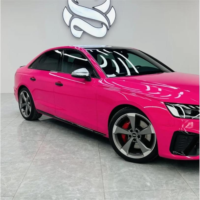 Gloss Rose Red Car Vinyl Wrap PET review Carlos Gomez 03