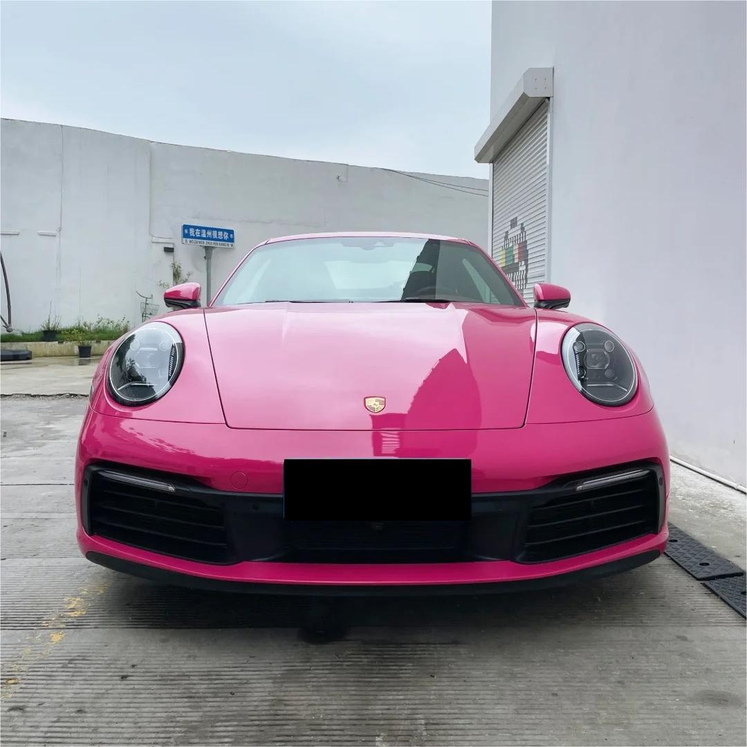 Gloss Rose Red Car Vinyl Wrap PET review Cyril Rothen 00