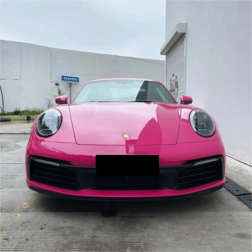 Gloss Rose Red Car Vinyl Wrap PET review Cyril Rothen