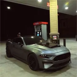 Matte Metallic Dark Grey Car Vinyl Wrap review Rick 01