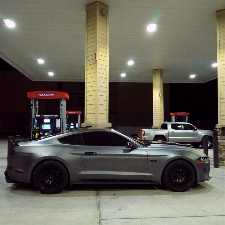 Matte Metallic Dark AMG Grey Car Vinyl Wrap PET review Rick 03