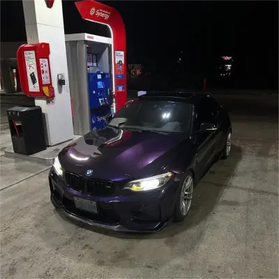 Gloss Metallic Midnight Purple Car Vinyl Wrap BMW  review Aaron G 03