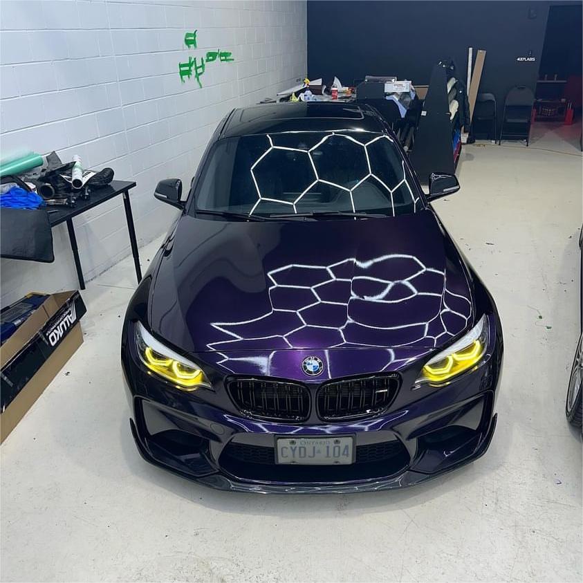 Gloss Metallic Midnight Purple Car Vinyl Wrap BMW PET review Aaron G 01